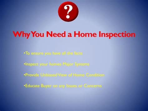 Ppt Why You Need A Home Inspection Powerpoint Presentation Free