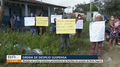 Fam Lias De Pr Assentamento Em Porto Seguro T M Ordem De Despejo