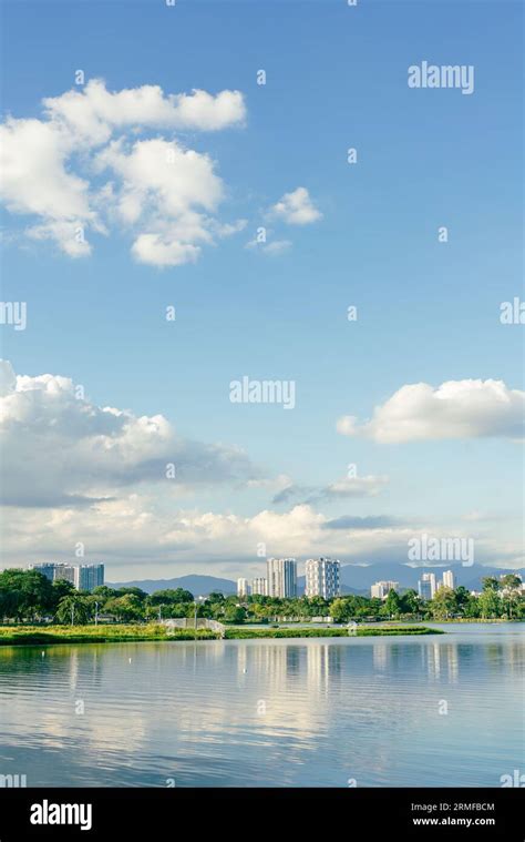 Taman Tasik Titiwangsa Park Lake View In Kuala Lumpur Malaysia Stock
