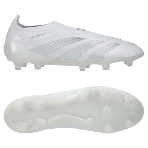 Adidas Predator Elite Laceless Fg Pearlized Blanc Argent