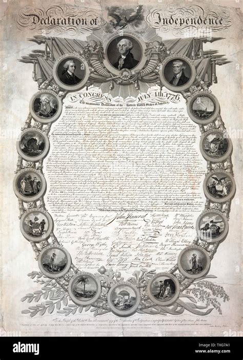 Facsimile Of The Original Draft Of The Declaration Of Independence