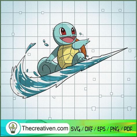 Nike Squirtle Svg Pokémon Svg Pokemon Ball Svg Premium And Original