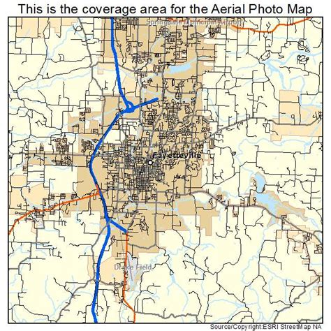 Aerial Photography Map Of Fayetteville Ar Arkansas