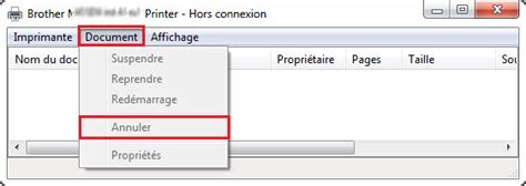 Comment Annuler Une T Che Dimpression Sur Windows Brother Canada