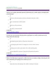 Conflict Resolution Unit 6 Milestone Docx You Passed This Milestone