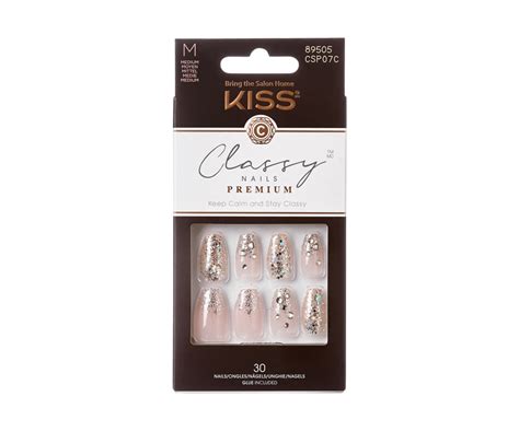 Classy Premium Ongles à Pression My Muse Moyens 30 Unités Kiss Faux Ongles Et Décoration