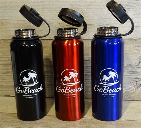 Купить Столовые бутылки And фляги Gobeach Go Beach 40oz Ss Vacuum Insulated Water Bottle Wide