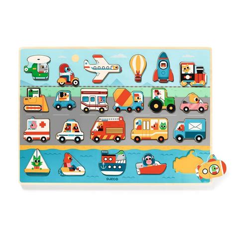 Djeco Holzpuzzle Vroom online kaufen Baby Kochs Düsseldorf Online Shop