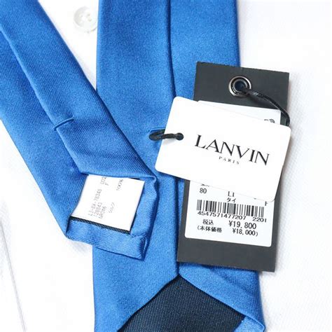 Yahoo オークション 1円 Lanvin ナローネクタイ 美艶シルク サテン