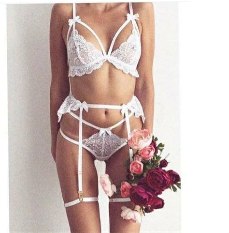 Lingerie Set Wedding Lingerie Bridal Sexy Lingerie White Lingerie Set