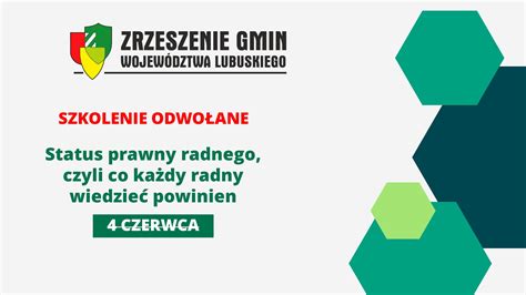 Seminarium Status Prawny Radnego Czyli Co Ka Dy Radny Wiedzie