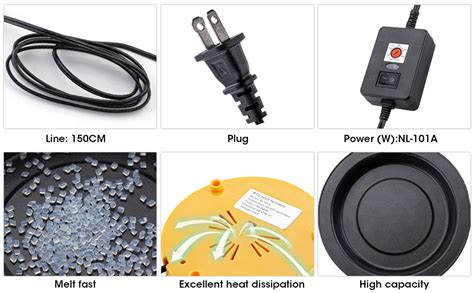 Amazon Glue Pot Hot Glue Pot Hot Glue Melting Pot 250W Professional Craft Fusion Keratin