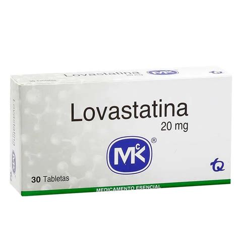 Lovastatina Mg Tableta Caja X Mk Cruz Verde