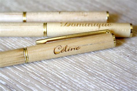 Stylo Personnalis En Bois Cadeau Unique Original Coffret