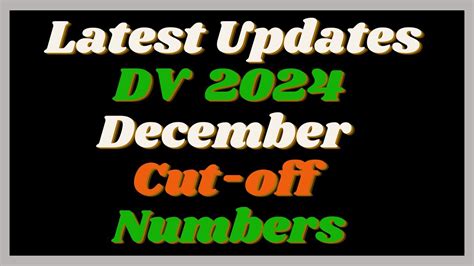 DV Lottery 2024 New Update And December Cut Off Numbers DV 2024 YouTube