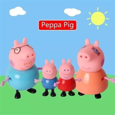 Bonecos Peppa Pig E Familia Mini Figuras Submarino