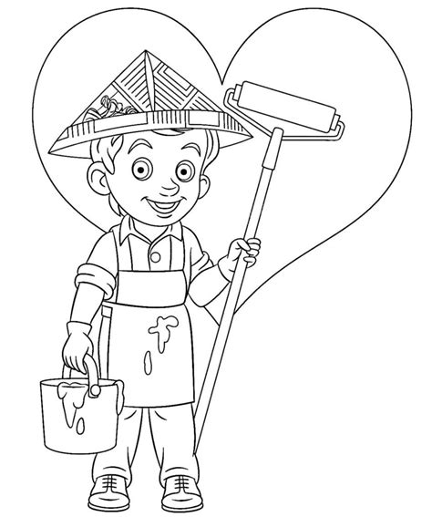 Coloring Pages Of Professions Farmer