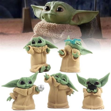 Фигурки Малыш Йода набор 5 в 1/ baby yoda - купить с доставкой по ...