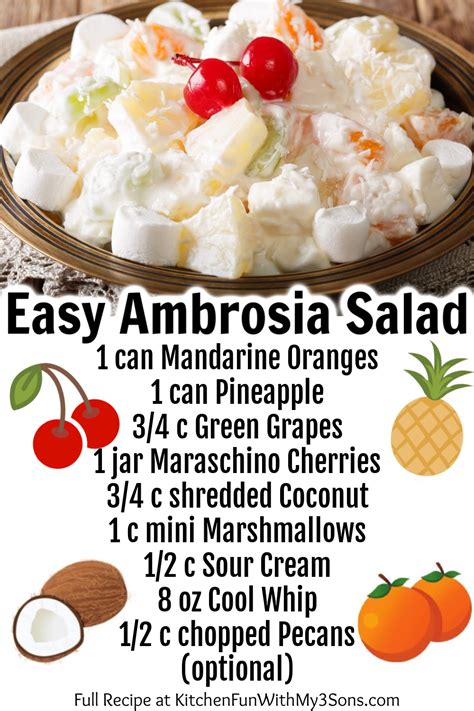 Easy Cool Whip Ambrosia Salad Artofit