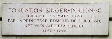 Fondation Singer Polignac Plaque 43 Avenue Georges Mande Flickr