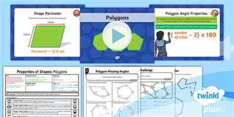 PlanIt Maths Y6 Properties Of Shapes 2D Shapes 3 Lesson Pack