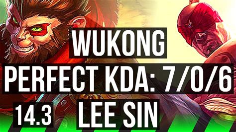 Wukong Vs Lee Sin Jng Godlike Kr Challenger Youtube