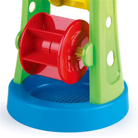 Hape Double Sand And Water Wheel Beach Toy Fill With Water Sand