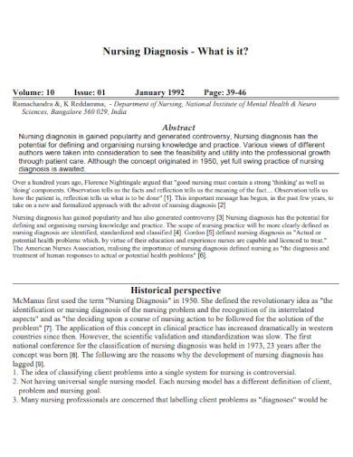 Nursing Diagnosis Examples Pdf Examples