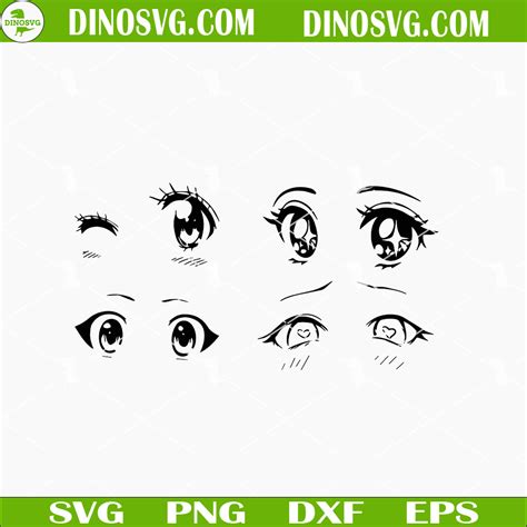 Anime Eyes Svg Anime Girl Svg Files For Cricut Dinosvg