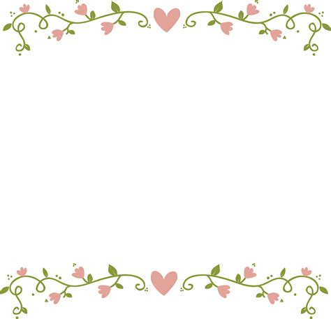 Pink Flower Border Png – Idalias Salon