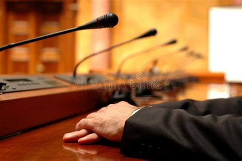 Politician Stock Photo Image Of Microphone Meeting 20183324