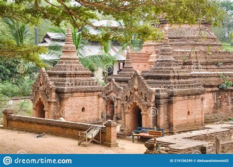 Valley Of A Thousand Pagodas In Myanmar Stock Image Image Of Myanmar