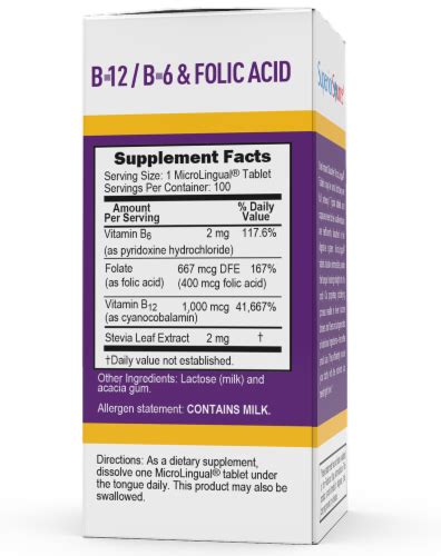 Superior Source No Shot B 12 With B6 And Folic Acid Tablets 100 Ct Qfc