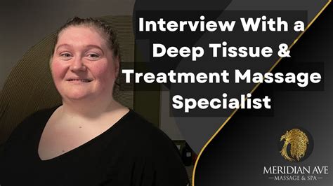 Deep Tissue And Treatment Massage Specialist Melissa Meet The Team Youtube