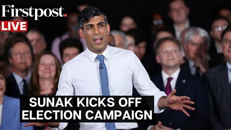 LIVE UK Prime Minister Rishi Sunak Starts His Campaign Hours After