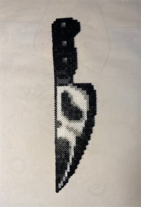 Ghost Face Knife Perler Etsy