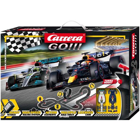 Carrera Go F1 Red Bull And Mercedes Max Performance Slot Car Set 143 Scale