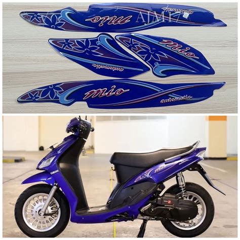 Jual STIKER STRIPING MIO SPORTY 2004 BIRU Shopee Indonesia