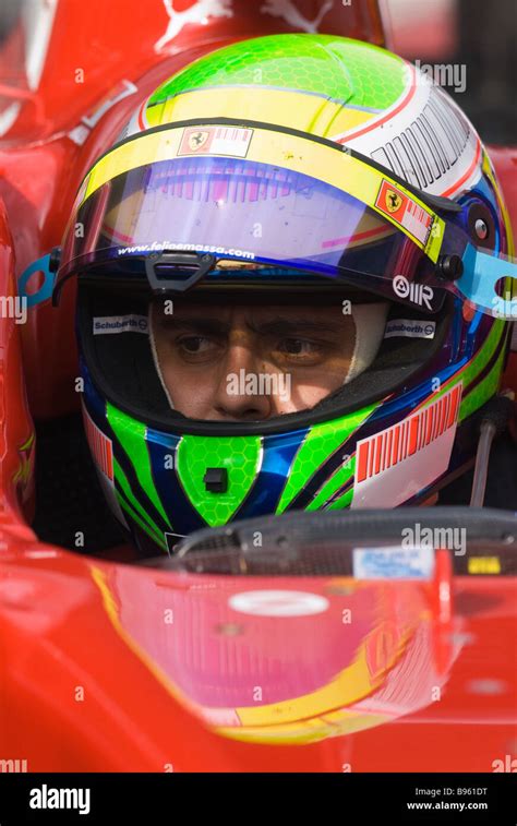 Felipe Massa Bra In The Ferrari F Racecar During Formula Testing