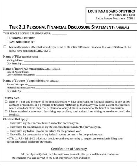 FREE 50 Sample Statement Forms In PDF