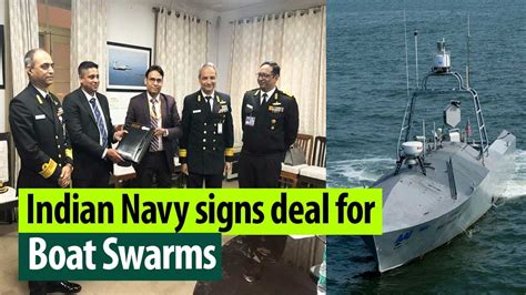 Indian Navy Inked Contract For Autonomous Armed Boat Swarms Under