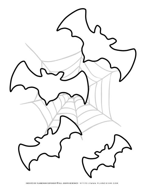 Halloween Bats Printable Coloring Pages