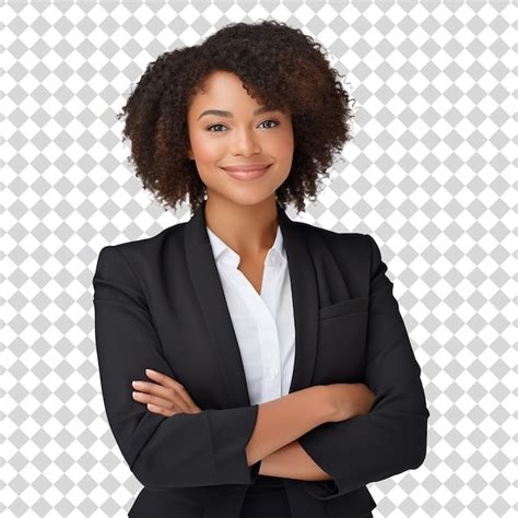 An Attractive Business Woman Isolated On Transparent Psd Premium Ai