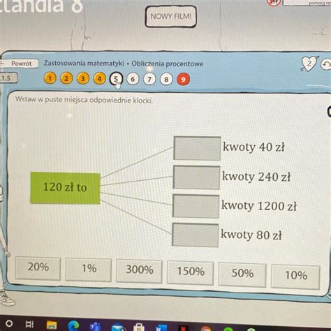 Wstaw W Puste Miejsca Odpowiednie Klocki 120zl To Brainly Pl