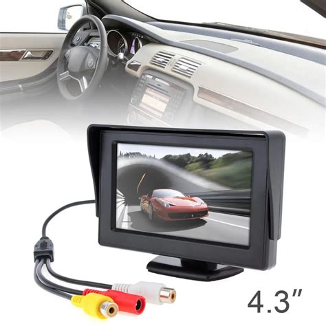 Monitor de coche HD 4 3x480 de 234 pulgadas para cámara de visión