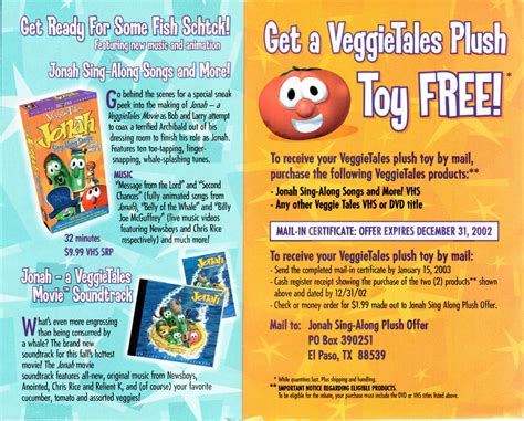 Jonah Merchandise and VeggieTales Plush Ad by IanandArt-Back-Up-3 on ...