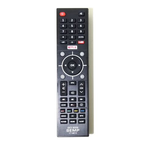 Controle Remoto TV Semp Smart SKY 9009 CT 6810 Canoas RS