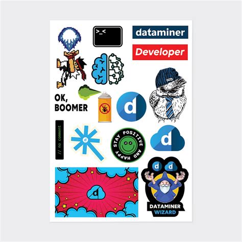 DevOps sticker sheet - DataMiner Dojo