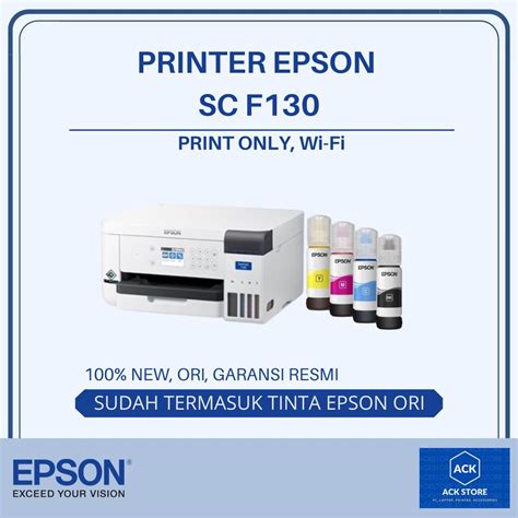 Jual Printer Epson SureColor SC F130 Dye Sublimation Textile Printer