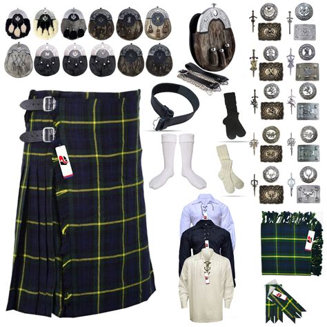 Gordon Clan Tartan Kilt - Authentic Highland Attire for Special ...